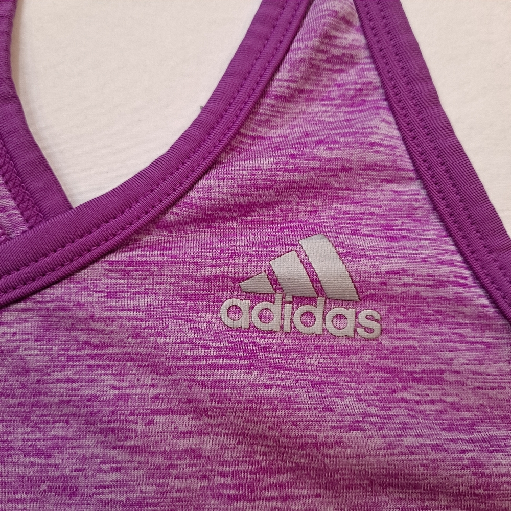 Adidas Purple Climalite Keyhole Athletic Tank Women's Size Small - Picture 2 of 7